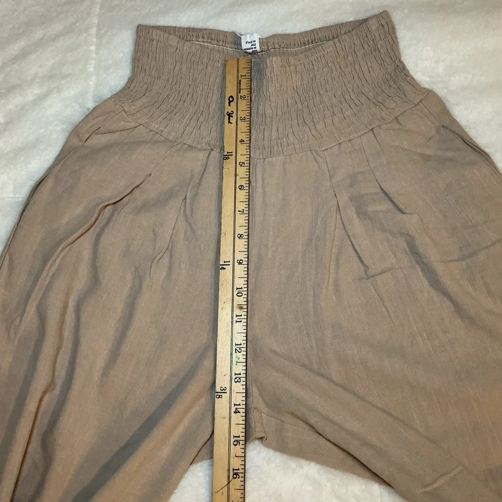 Tan Wide-Leg Pants - Picture 8 of 8